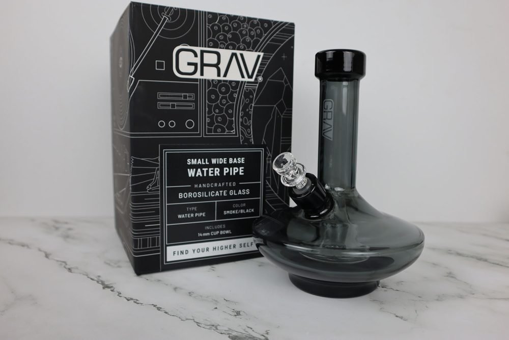 Grav Small Wide Base Water Pipe
