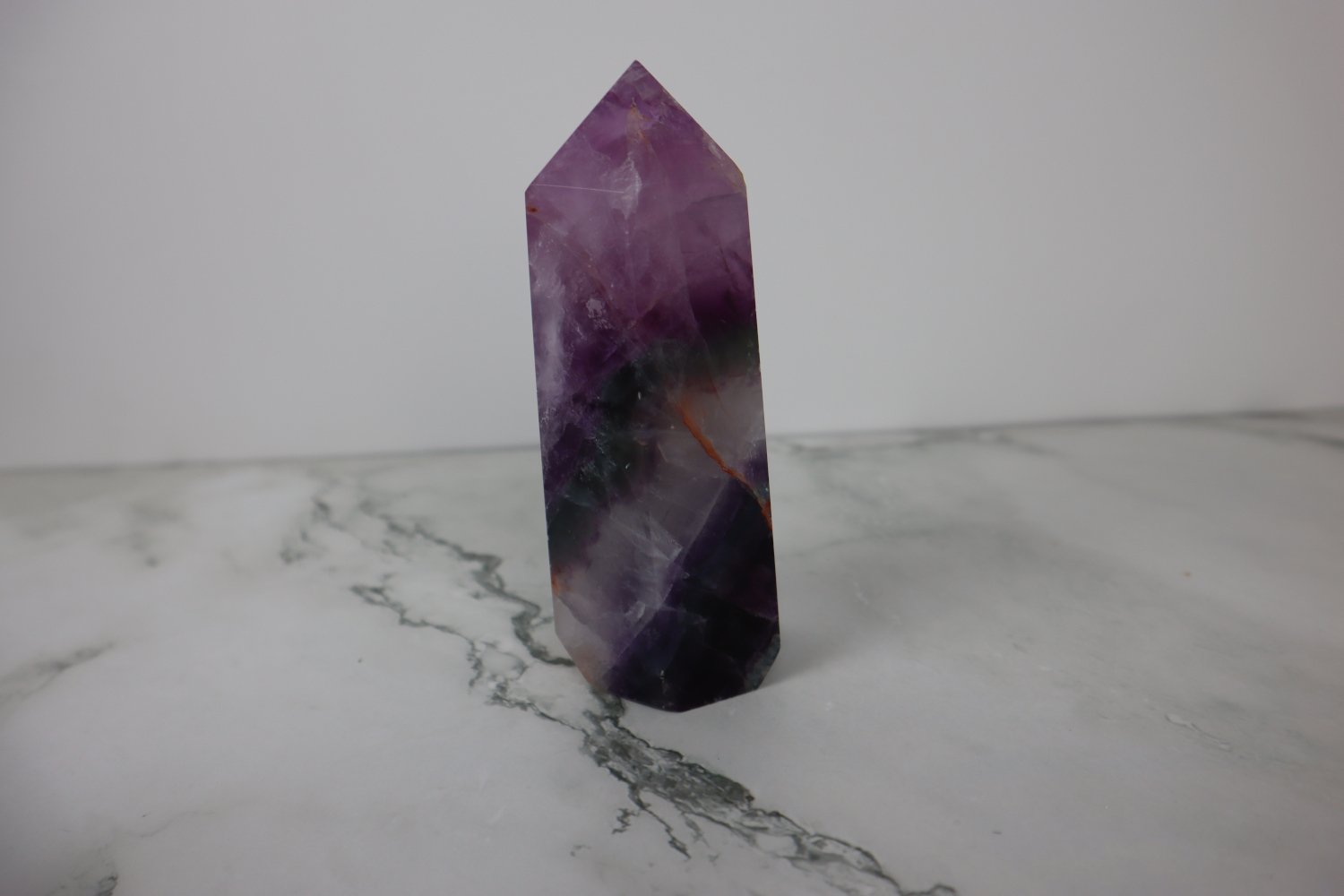 6" Pink Multi-Colored Fluorite Tower 6 6" Pink Multi-Colored Fluorite Tower - Image 6