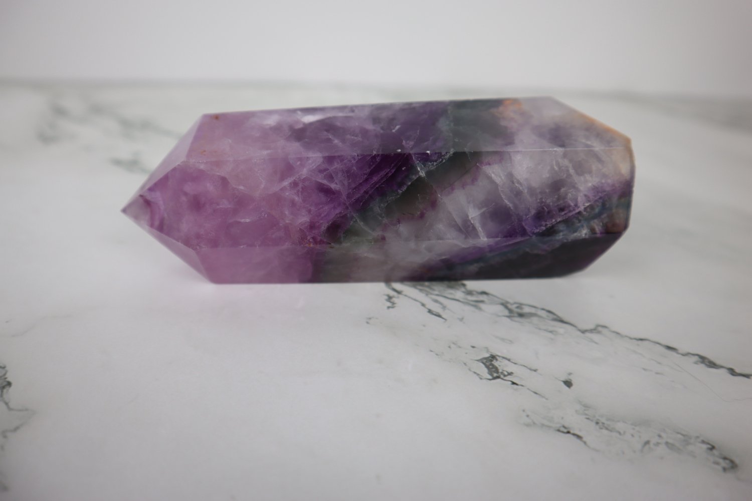 6" Pink Multi-Colored Fluorite Tower 3 6" Pink Multi-Colored Fluorite Tower - Image 3