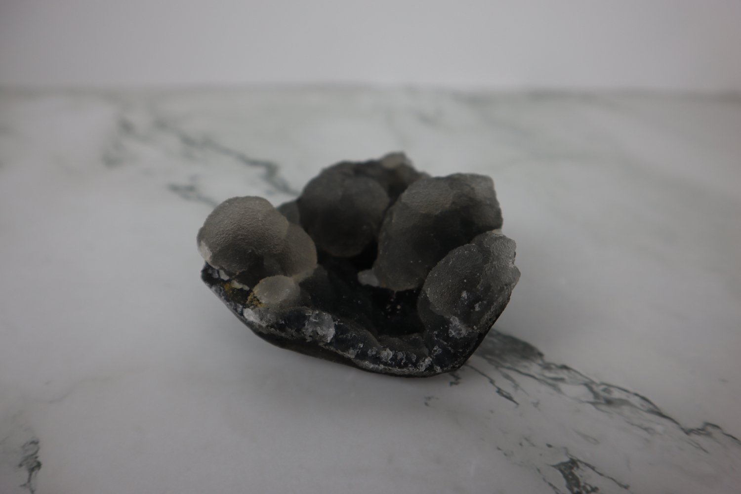 2 Piece Sugar Quartz On Black Chalcedony Collection - India 8 2 Piece Sugar Quartz On Black Chalcedony Collection - India - Image 8