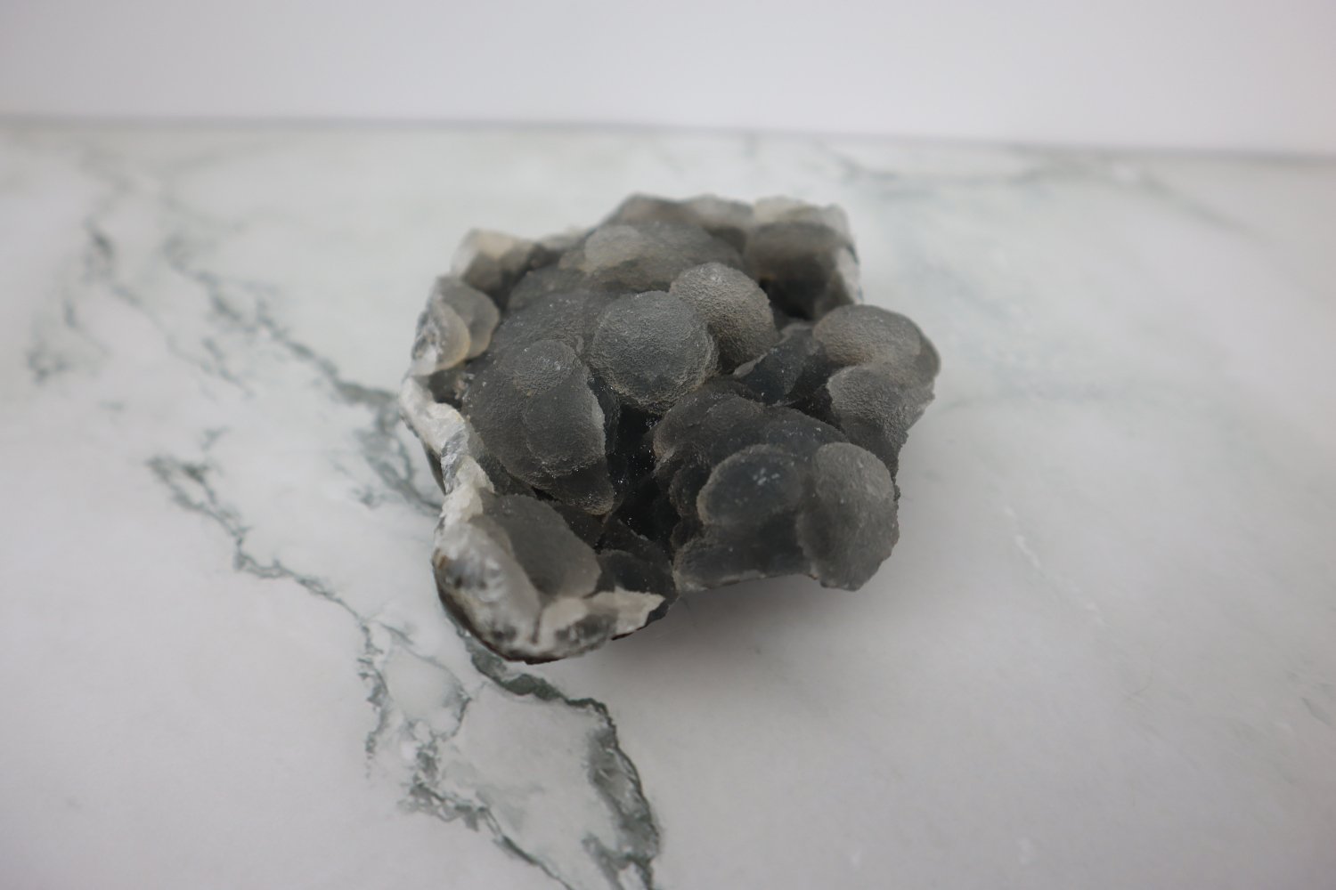 2 Piece Sugar Quartz On Black Chalcedony Collection - India 4 2 Piece Sugar Quartz On Black Chalcedony Collection - India - Image 4