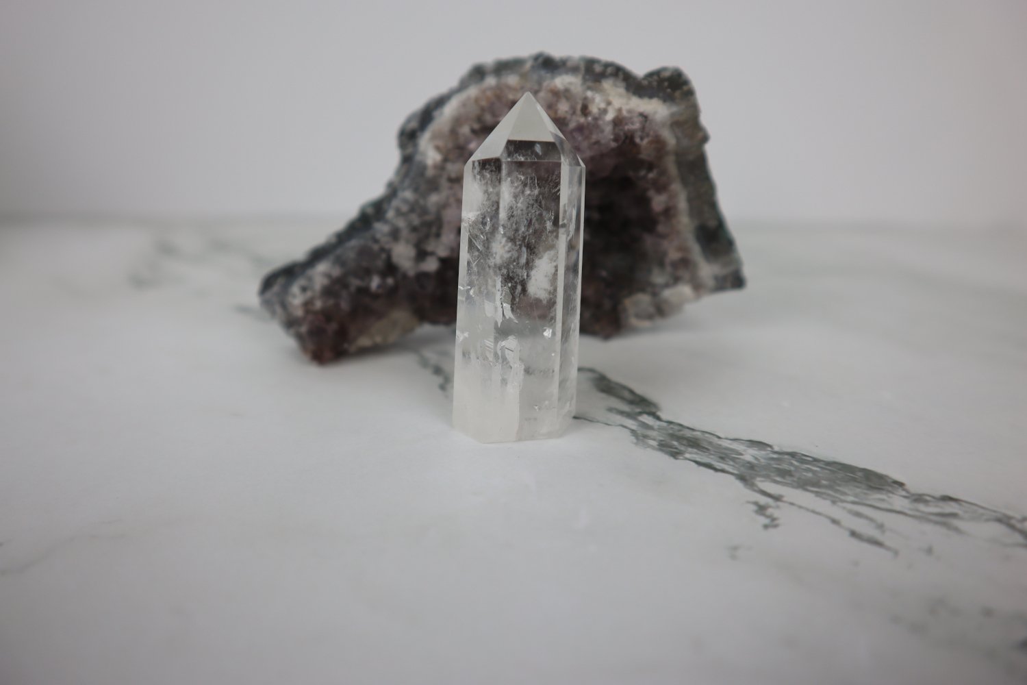 2" Clear Quartz Tower 1 Clear Quartz Tower