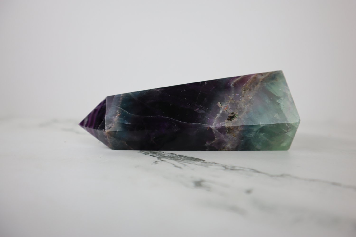 5.5" Purple Multi-Colored Fluorite 7 5.5" Purple Multi-Colored Fluorite - Image 7