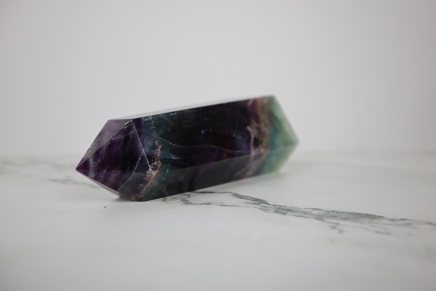 5.5" Purple Multi-Colored Fluorite 6 5.5" Purple Multi-Colored Fluorite - Image 6
