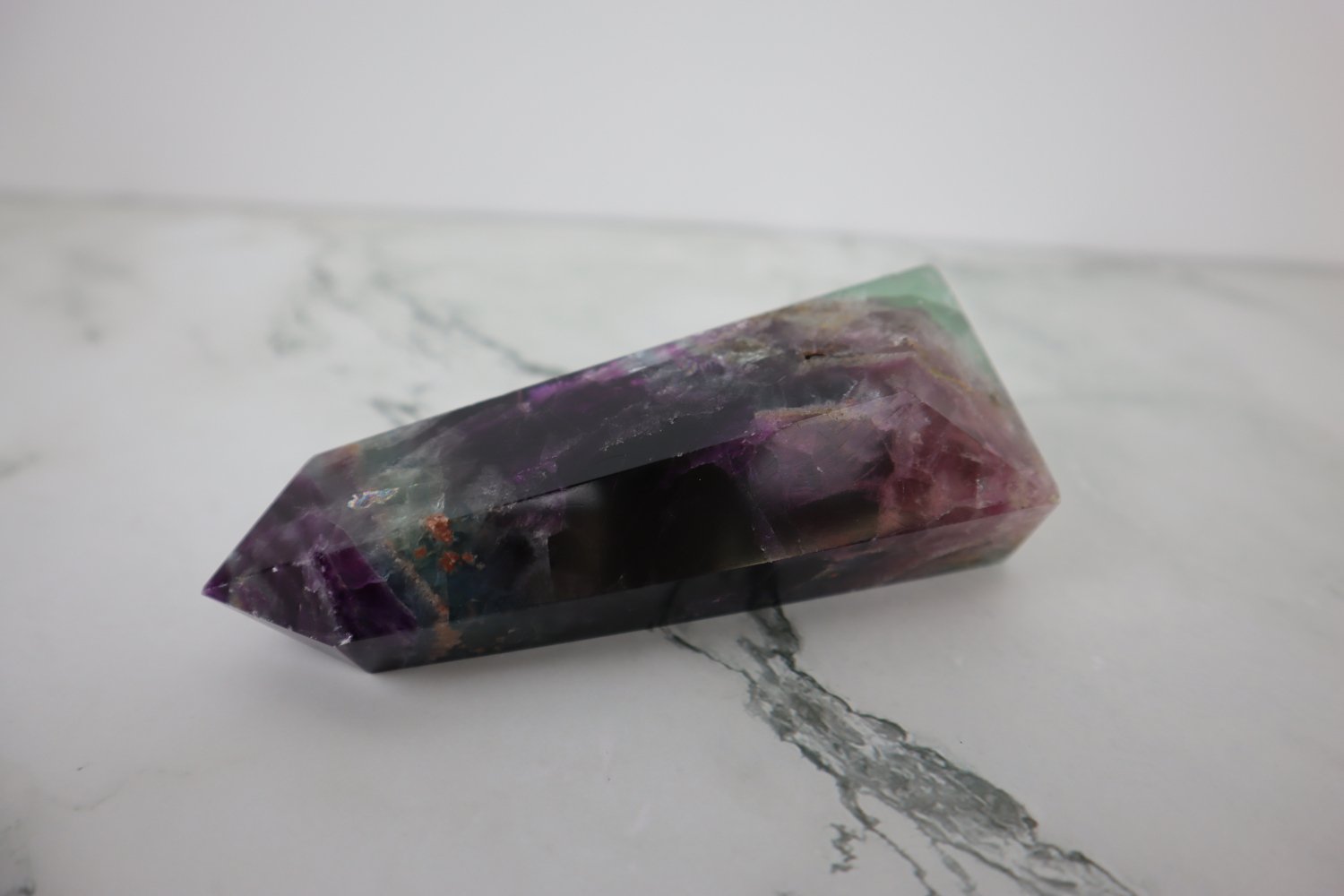 5.5" Purple Multi-Colored Fluorite 4 5.5" Purple Multi-Colored Fluorite - Image 4