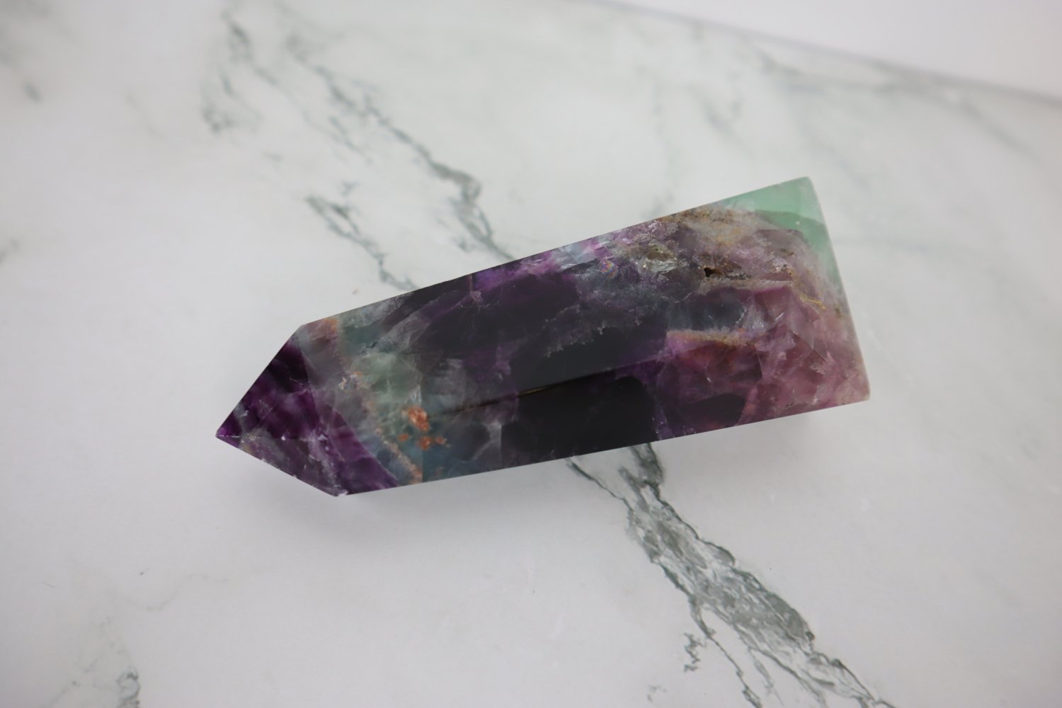 5.5" Purple Multi-Colored Fluorite 3 5.5" Purple Multi-Colored Fluorite - Image 3