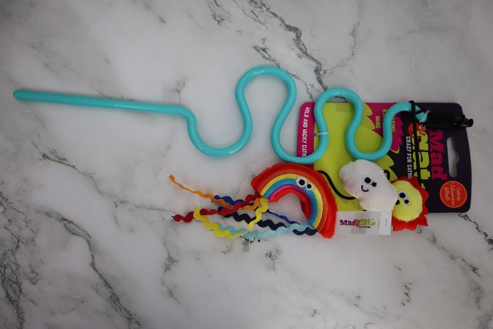Mad Cat Rainbow Chaser Wand with Catnip and Silverine