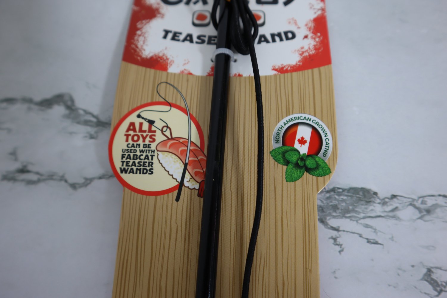 Fabcat Sushi Chopstick Teaser Cat Wand 4 Fabcat Sushi Chopstick Teaser Cat Wand - Image 4